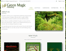 Tablet Screenshot of greenmagicpublishing.com
